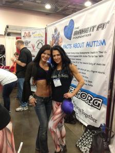 Janet West at almost 52 years of age with me at 46!  Taken at the Arnold in March 2013.