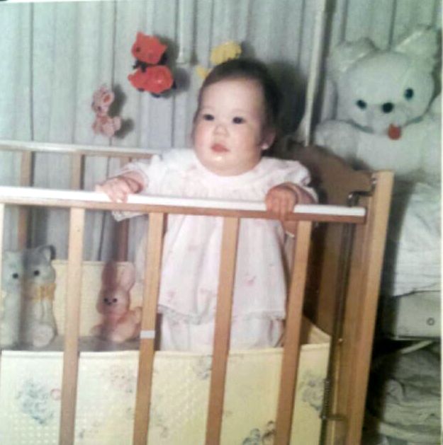 My early days...see the white bear on the right?  This is the bear that started it all...