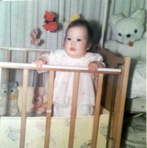 My early days...see the white bear on the right?  This is the bear that started it all...