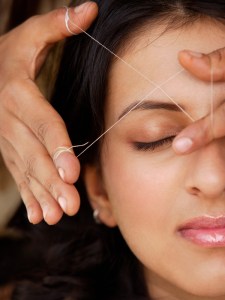 Eyebrow-threading