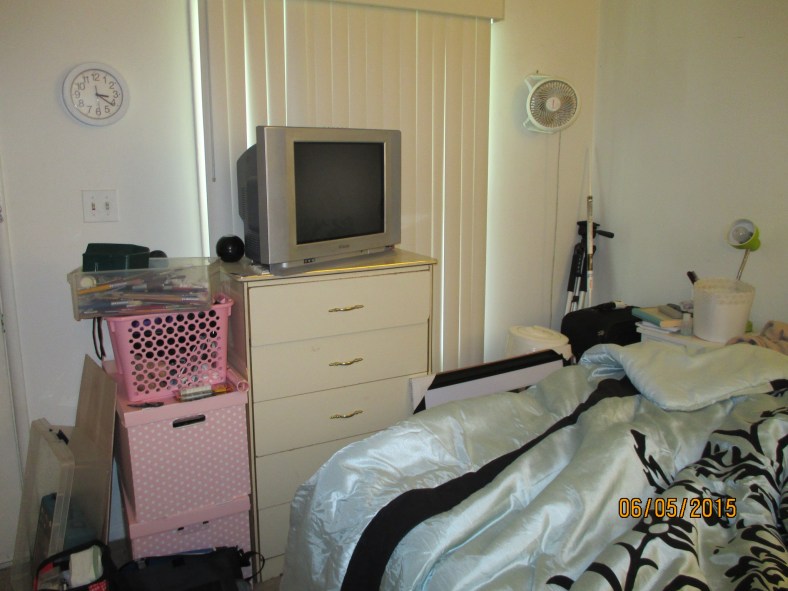 Bedroom immediately before overhaul