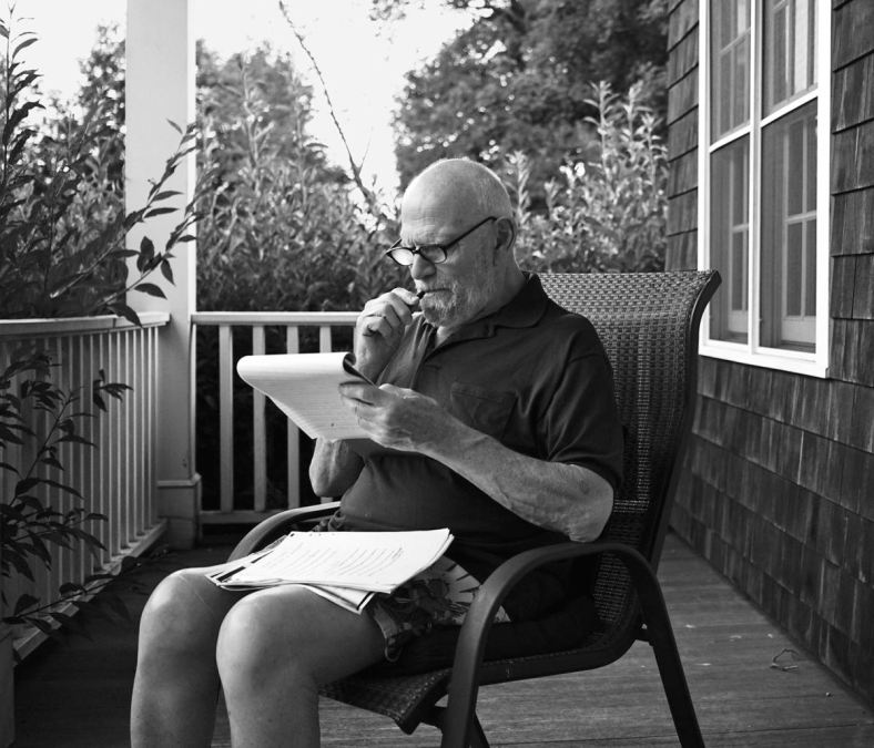 Dr. Sacks on porch