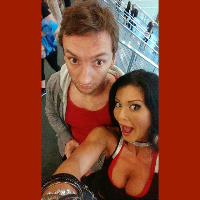 With Ian Lauer last year at the L.A. Fit Expo